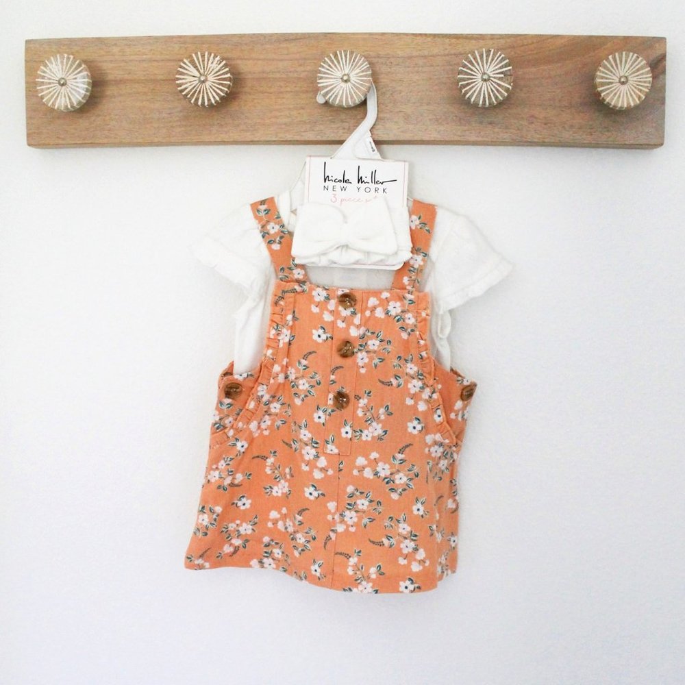 Nicolle Miller baby girl floral jumper set